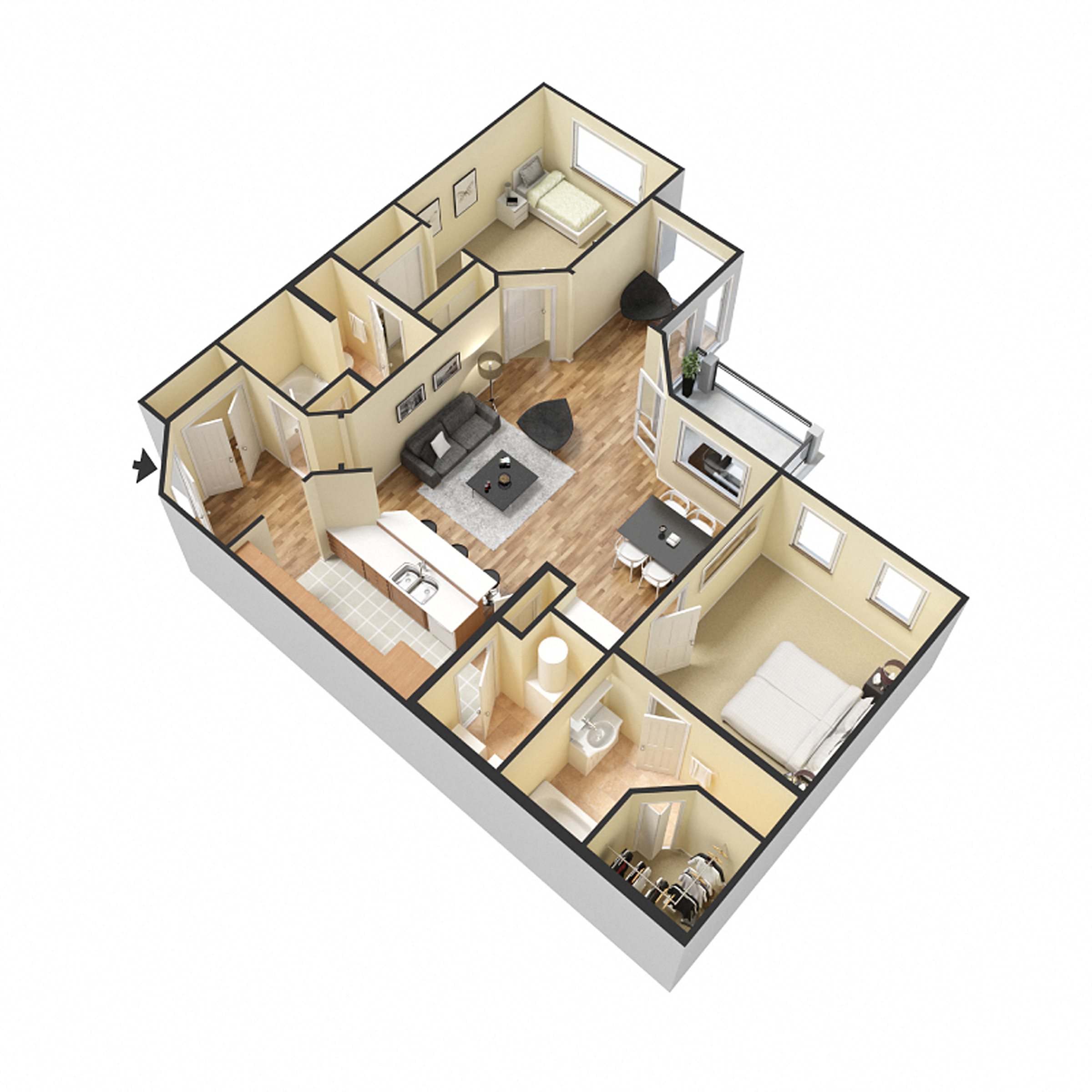 Mirbeau Floor Plan 5